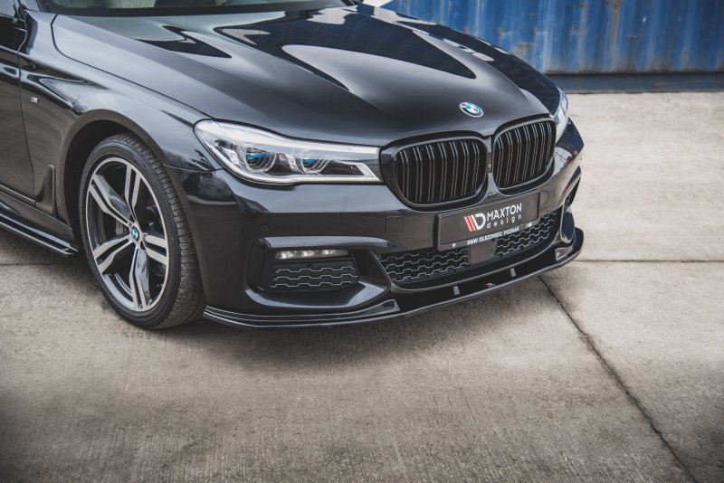 Maxton Front Ansatz V.2 für BMW 7 M-Paket G11 schwarz Hochglanz BM-7-11-MPACK-FD2-G