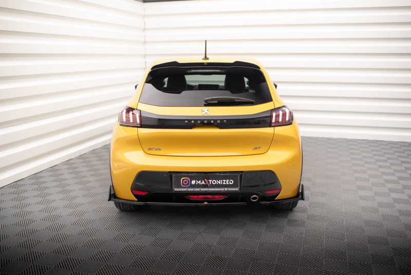 Maxton Heck Ansatz Flaps Diffusor V.1 +Flaps für Peugeot 208 GT Mk2 PE-208-2-GT-RSD1G+RSF1B