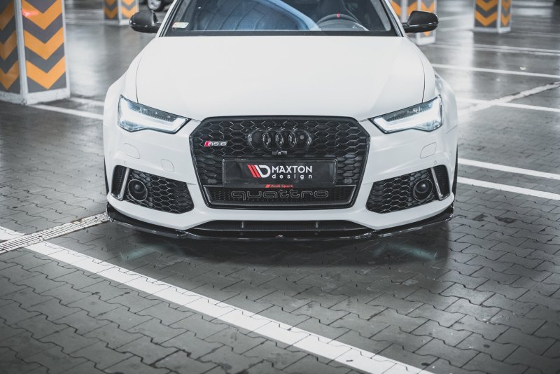 Maxton Front Ansatz V.3 für Audi RS6 C7 schwarz Hochglanz AU-RS6-C7-FD3-G