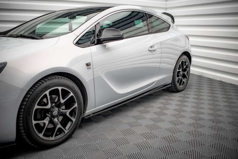 Maxton Seitenschweller Ansatz für Opel Astra GTC OPC-Line J schwarz Hochglanz OP-AS-J-GTC-OPCLINE-SD1-G