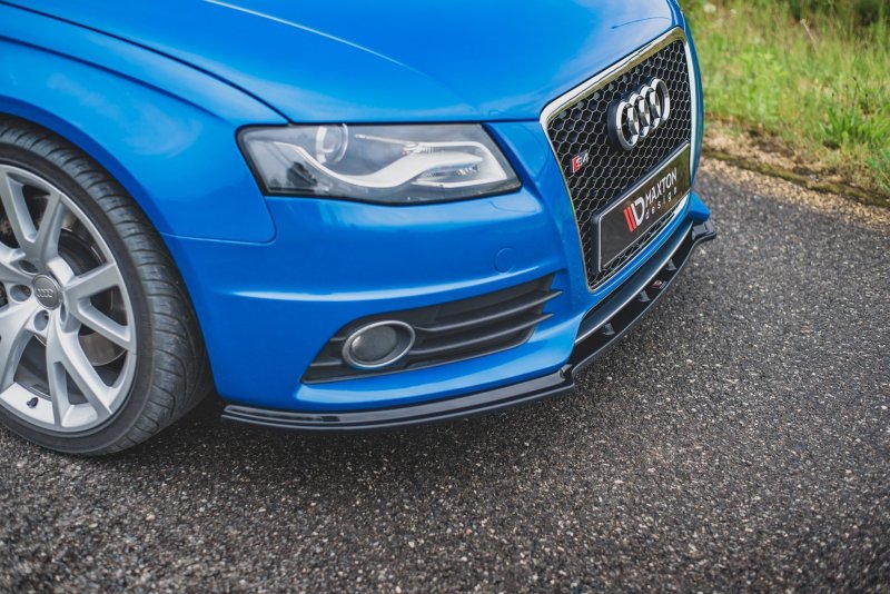 Maxton Front Ansatz für Audi S4 / A4 S-Line B8  schwarz Hochglanz AU-S4-B8-FD1-G