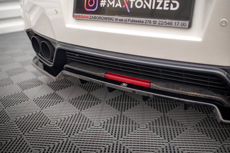 Maxton Mittlerer Diffusor Heck Ansatz + Flaps Nissan GTR R35 Facelift NI-GTR-4F2-RD1T+RD2T+RS
