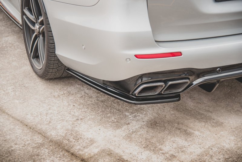 Maxton Heck Ansatz Flaps Diffusor für Mercedes-Benz E63 AMG Kombi/Limousine S213/W213 schwarz Hochglanz ME-E-213-63-ES-RSD1-G