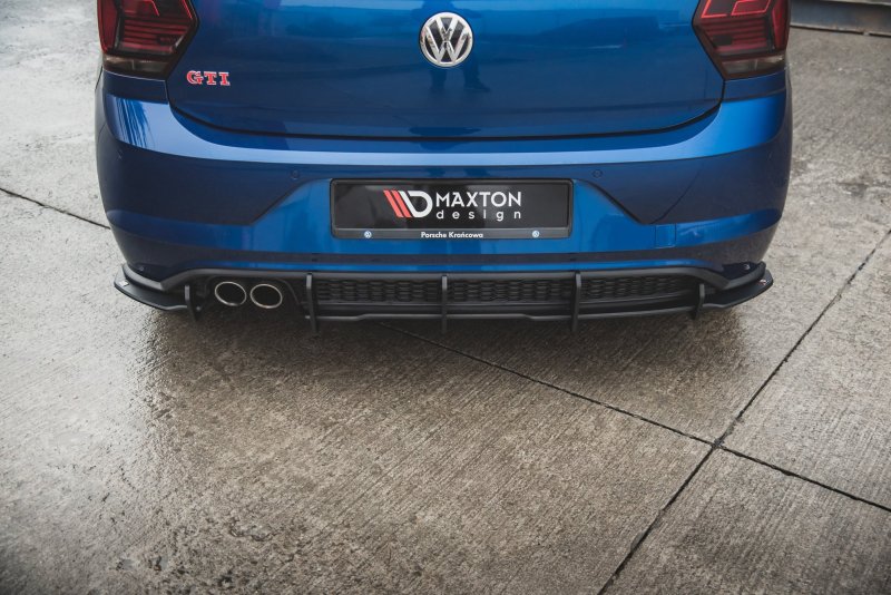 Preview: Maxton Racing Diffusor Heck Ansatz für Volkswagen Polo AW GTI VWPO6GTICNC-RS3B