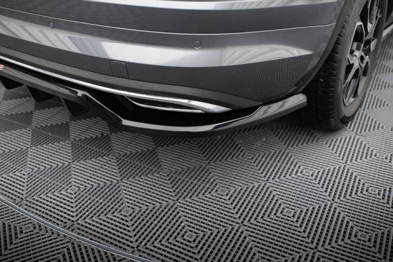 Maxton Mittlerer Cup Diffusor Heck Ansatz Skoda Kodiaq Sportline Mk1 / Mk1 Facelift schwarz Hochglanz SK-KO-1F-SL-RD1G+RD2-G