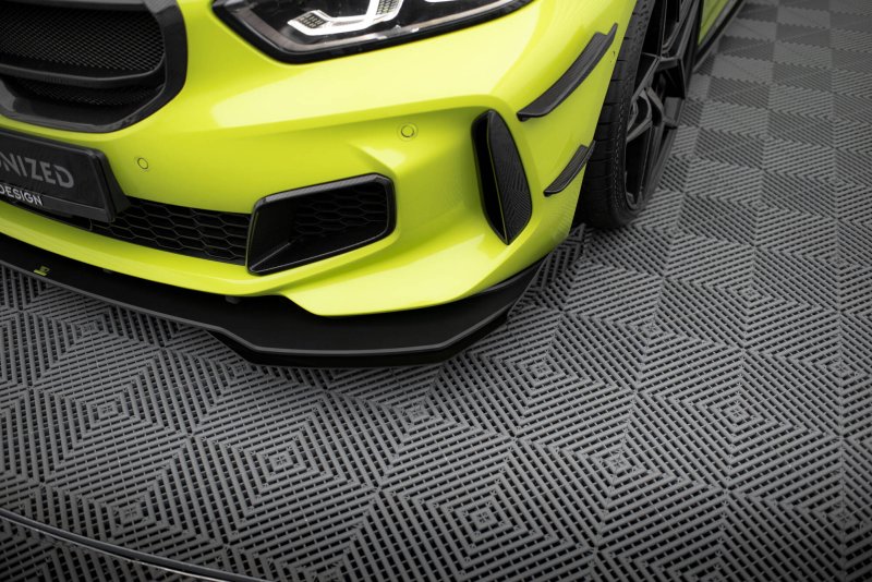 Maxton Front Flaps BMW 1er F40 M-Paket / M135i schwarz Hochglanz BM140MPACKCNC-FSF1-G