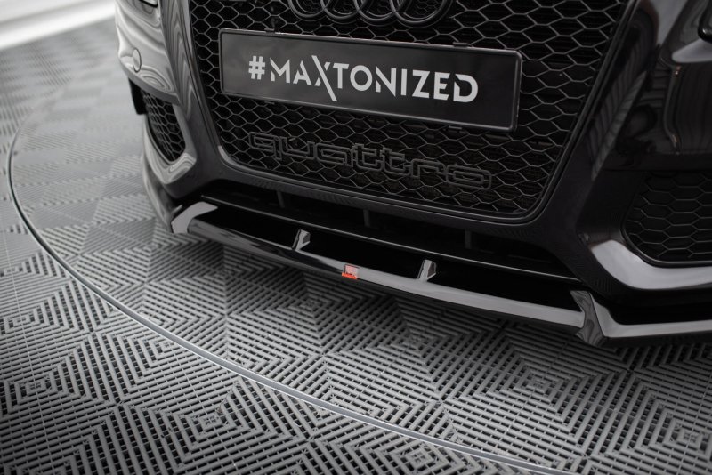 Maxton Front Ansatz V.2 Audi S5 / A5 S-Line 8T schwarz Hochglanz AU-S5-1-FD1-G
