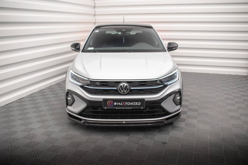 Maxton Front Ansatz für Volkswagen Taigo R-Line Mk1 schwarz Hochglanz VW-TA-1-RLINE-FD1G+FD1R-G