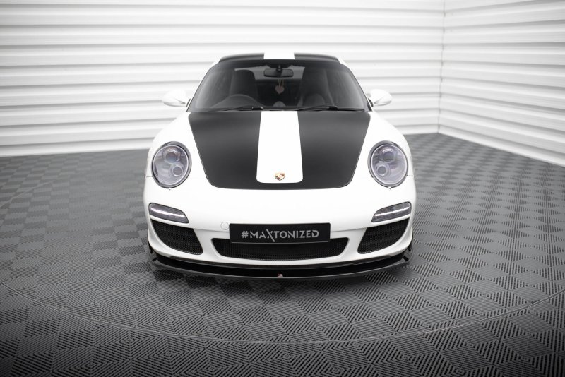 Maxton Front Ansatz V.2 Porsche 911 Carrera 997 Facelift schwarz Hochglanz PO-911-997F-FD2-G