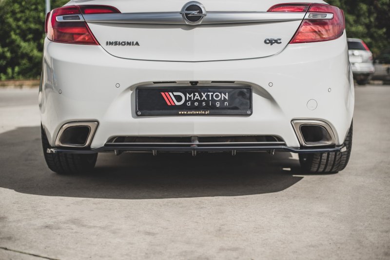 Maxton Mittlerer Diffusor Heck Ansatz DTM Look für Opel Insignia Mk. 1 OPC Facelift schwarz Hochglanz OP-IS-1F-OPC-RD1G+RD2-G