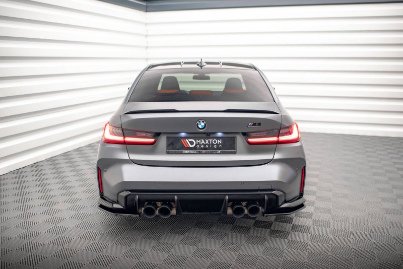 Maxton Heck Ansatz Flaps Diffusor V.2 für BMW M3 G80 schwarz Hochglanz BM-3-G80-M-RSD2-G
