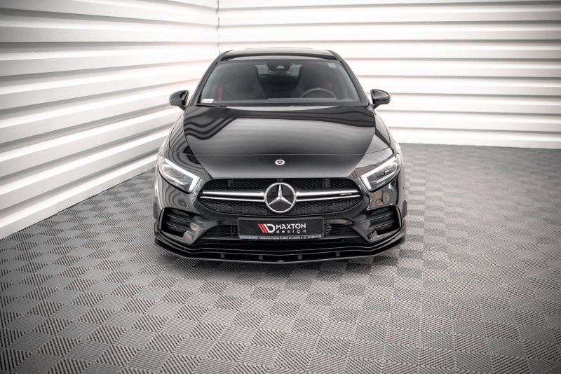 Maxton Street Pro Front Ansatz für für Mercedes A35 AMG / AMG-Line Aero Pack W177 MEA17735CNC-FD1BRB