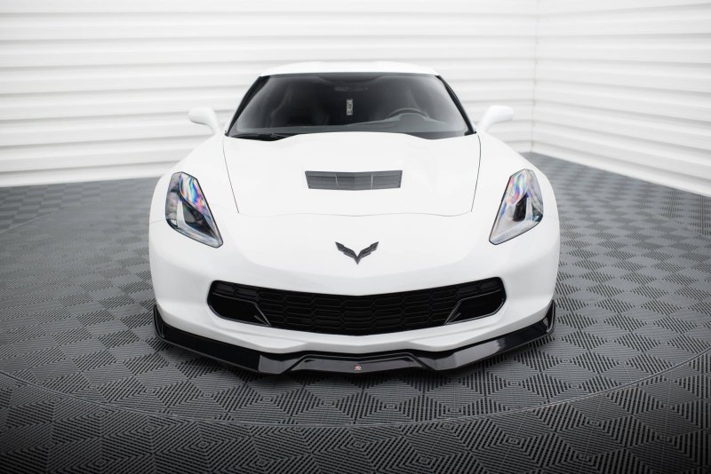 Maxton Front Ansatz V.2 Chevrolet Corvette Stingray / Z06 C7 schwarz Hochglanz CH-CO-C7-FD2-G