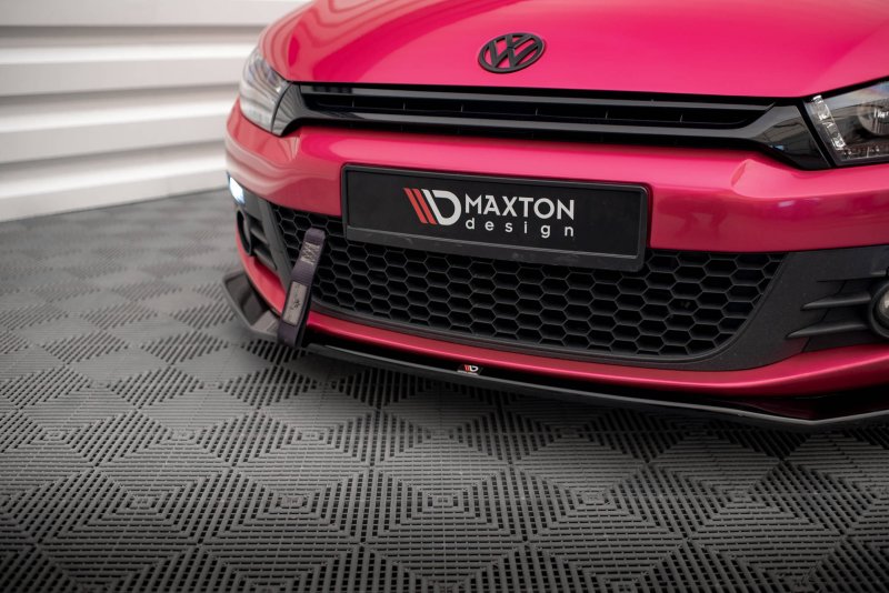 Maxton Front Ansatz V.2 für Volkswagen Scirocco Mk3 schwarz Hochglanz VW-SC-3-FD2-G