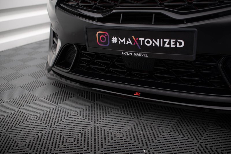 Preview: Maxton Front Ansatz V.1 Kia Proceed GT Mk3 Facelift / Ceed GT / GT - Line Mk1 Facelift schwarz Hochglanz KI-CE-3F-PRO-GT-FD1-G