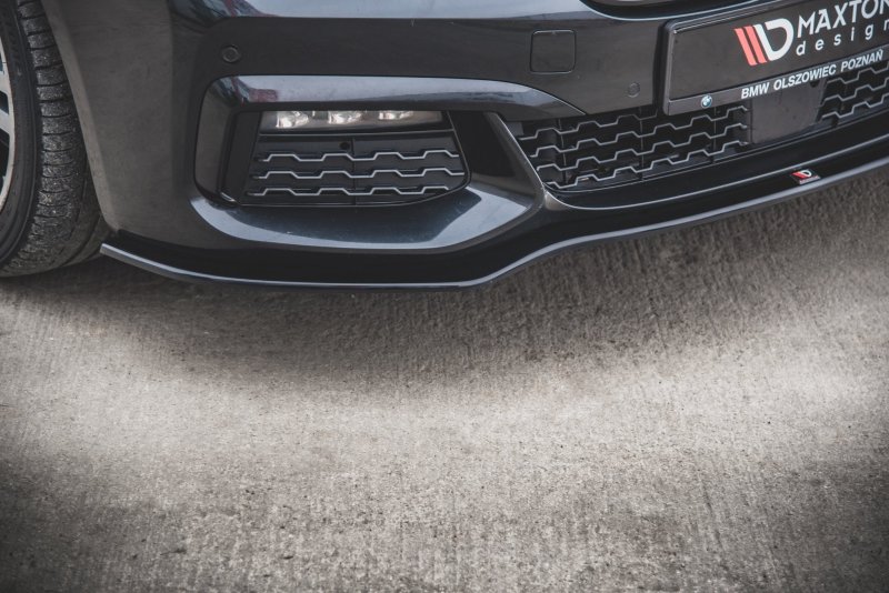 Maxton Front Ansatz V.1 für BMW 7 M-Paket G11 schwarz Hochglanz BM-7-11-MPACK-FD1-G