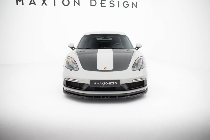 Maxton Front Ansatz V.2 Porsche 718 Cayman GTS 982c schwarz Hochglanz PO-CA-718-GTS-FD2-G