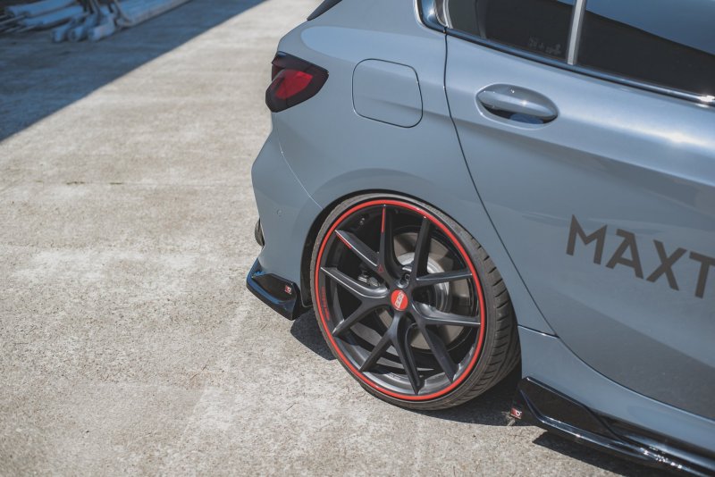 Maxton Heck Ansatz Flaps Diffusor V.4 für BMW 1er F40 M-Paket/ M135i schwarz Hochglanz BM-1-40-M-RSD3-G