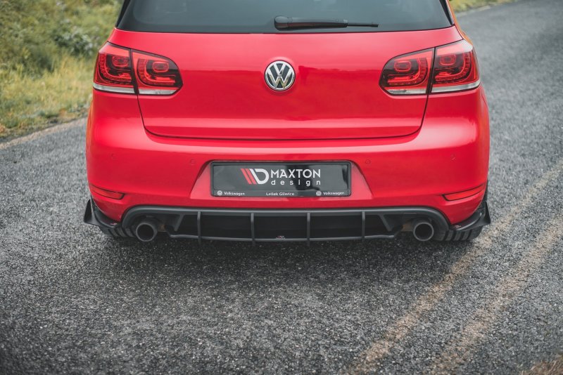 Maxton Hintere Seiten Flaps für Volkswagen Golf GTI Mk6 schwarz Hochglanz VWGO6GTICNC-RSF1-G