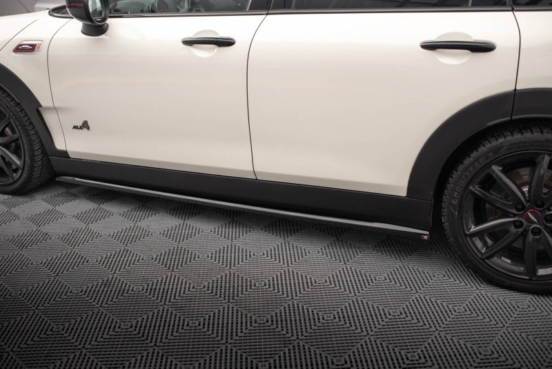 Maxton Seitenschweller Ansatz für Mini Cooper Clubman John Cooper Works F54 Facelift schwarz Hochglanz MC-CM-2F-JCW-SD1-G