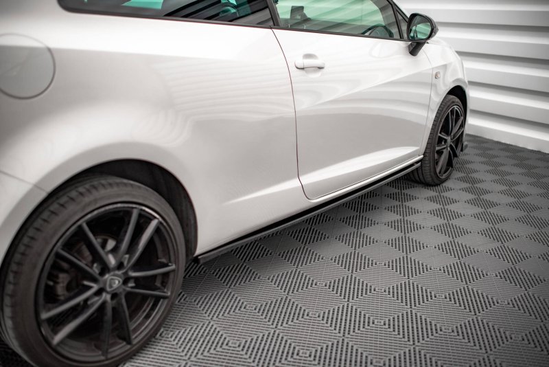 Maxton Seitenschweller Ansatz Seat Ibiza FR SC Mk4 Facelift schwarz Hochglanz SE-IB-4F-FR-SC-SD1-G