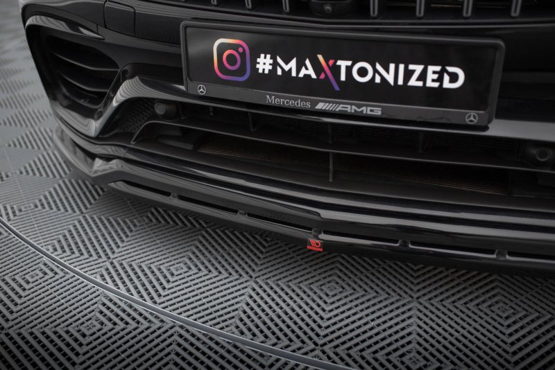 Preview: Maxton Front Ansatz Mercedes-AMG GLC 63 SUV / Coupe X253 / C253 schwarz Hochglanz ME-GLC-X253-63-FD1G+FD1R-G