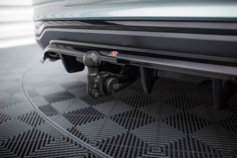 Maxton Mittlerer Cup Diffusor Heck Ansatz Audi A6 Allroad C8 schwarz Hochglanz AU-A6-C8-AR-RD1G+RD2-G