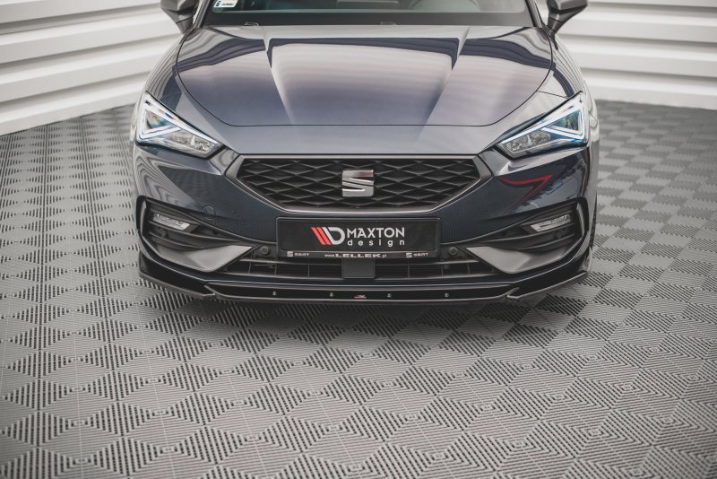 Maxton Front Ansatz V.2 für Seat Leon FR Mk4 schwarz Hochglanz SE-LE-4-FR-FD2-G