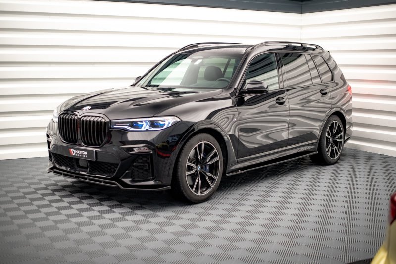 Maxton Seitenschweller Ansatz für BMW X7 M G07 schwarz Hochglanz BM-X7-07-M-SD1-G