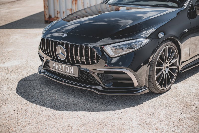 Maxton Front Ansatz V.3 für Mercedes-Benz CLS AMG-Line C257 schwarz Hochglanz ME-CLS-257-AMGLINE-FD3-G