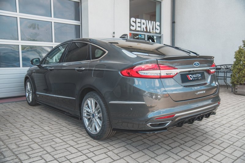 Maxton Heck Ansatz Flaps Diffusor für Ford Mondeo Vignale Mk5 Facelift Carbon Look  FO-MO-5F-VG-RSD1-C