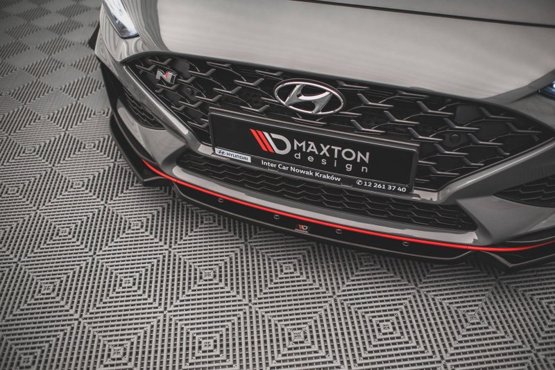 Maxton Front Ansatz V.1 + Flaps Hyundai I30 N Hatchback/Fastback Mk3 Facelift HY-I30-3F-N-FD1T+FS