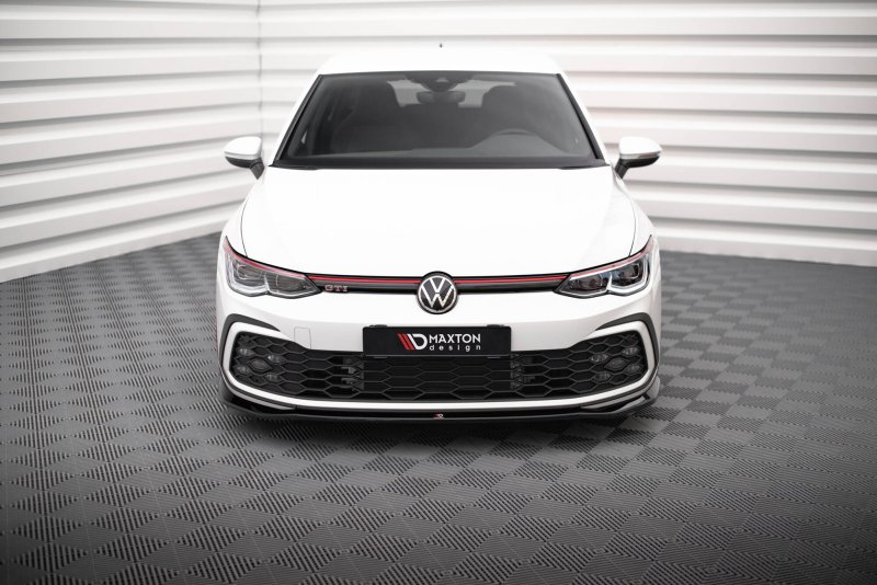 Maxton Front Ansatz V.7 VW Golf GTI / GTE / GTD / R-Line Mk8 schwarz Hochglanz VW-GO-8-GTI-FD7-G