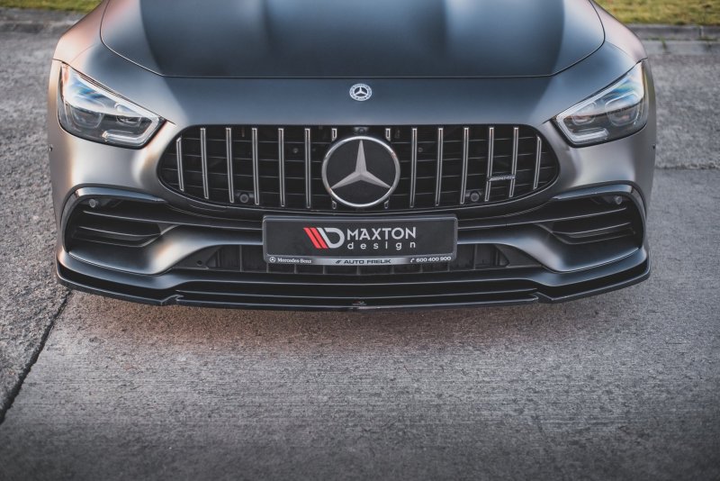 Maxton Front Ansatz V.2 für Mercedes-AMG GT 53 4-Door Coupe schwarz Hochglanz ME-GT-4D-53-FD2-G