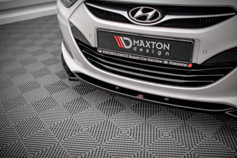 Maxton Front Ansatz für Hyundai I40 Mk1 schwarz Hochglanz HY-I40-1-FD1-G