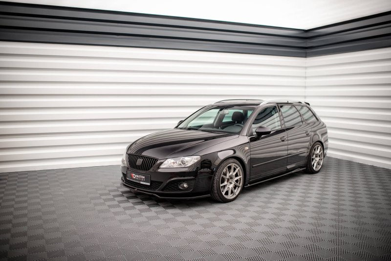 Maxton Seitenschweller Ansatz für Seat Exeo schwarz Hochglanz SE-EX-1-K-SD1-G