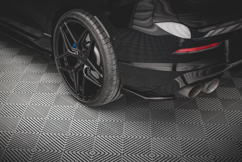 Maxton Heck Ansatz Flaps Diffusor V.2 für Volkswagen Golf R Mk8 schwarz Hochglanz VW-GO-8-R-RSD2-G
