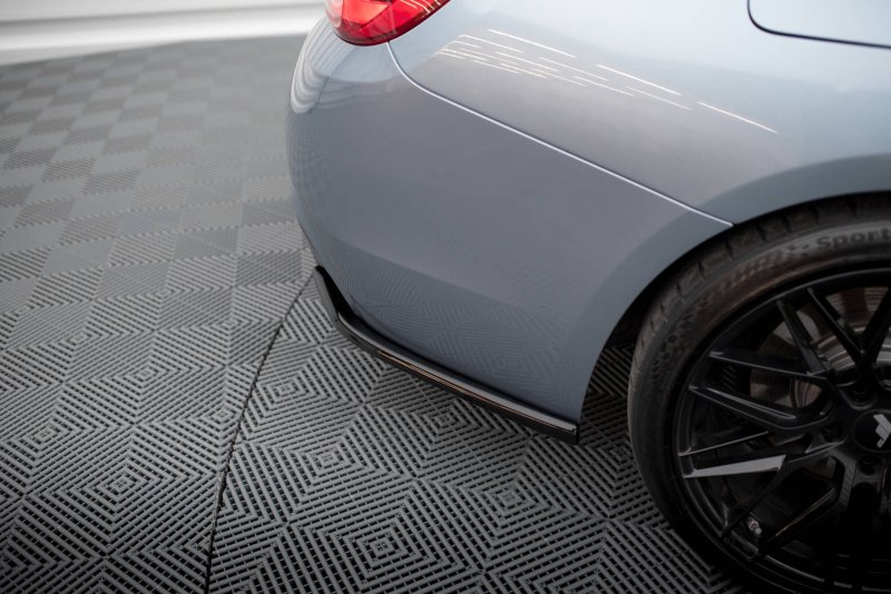 Maxton Heck Ansatz Flaps Diffusor V.4 BMW 4er Coupe M-Paket F32 schwarz Hochglanz BM-4-F32-MPACK-RSD4-G