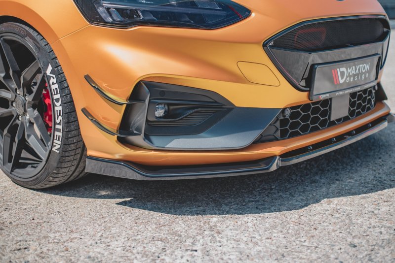 Maxton Front Ansatz V.7 für Ford Focus ST / ST-Line Mk4 schwarz Hochglanz FO-FO-4-ST-FD1-G