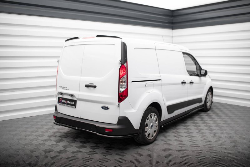Preview: Maxton Spoiler CAP Abrisskante Ford Transit Connect Mk2 Facelift schwarz Hochglanz FO-TR-CON-3-CAP1-G