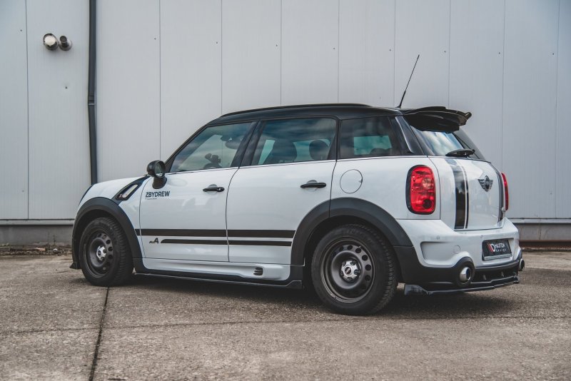 Maxton Seitenschweller Ansatz für Mini Countryman Mk1 JCW  schwarz Hochglanz MC-CO-S-1-SD1-G