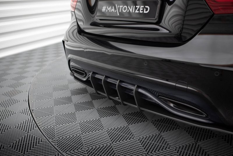 Maxton Street Pro Heckschürze Mercedes-Benz A AMG-Line W176 Facelift MEA176FAMGLINECNC-RS1BRB