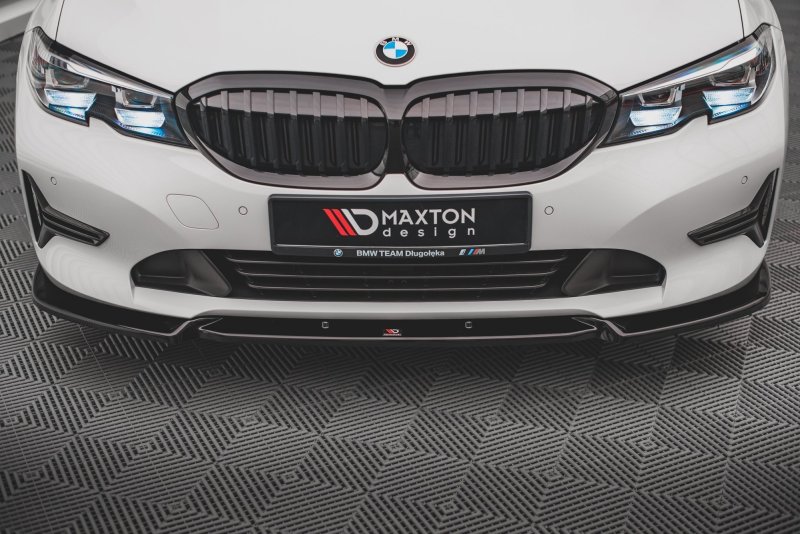 Maxton Front Ansatz V.1 für BMW 3er G20 / G21 schwarz Hochglanz BM-3-20-FD1-G
