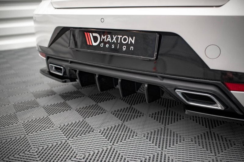 Maxton Diffusor Heck Ansatz für Seat Ibiza FR Mk5 schwarz Hochglanz SE-IB-5-RS1-G
