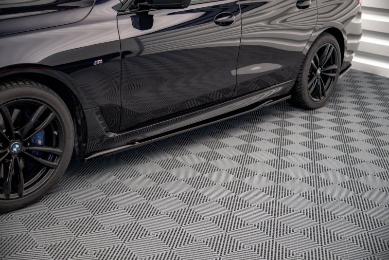 Maxton Seitenschweller Ansatz für BMW 6er GT G32 M-Paket schwarz Hochglanz BM-6-32-GT-MPACK-SD1-G