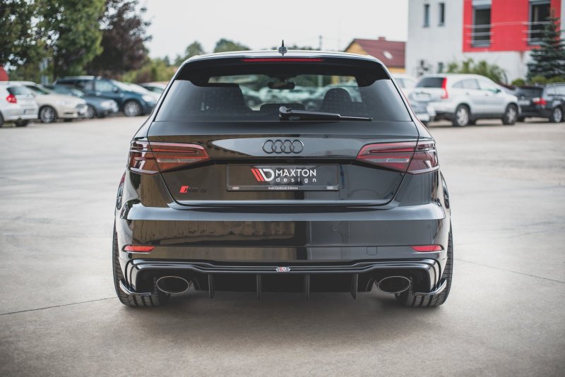 Maxton Diffusor Heck Ansatz V.2 für Audi RS3 8V Sportback Facelift AU-RS3-8VF-RS2GO_O