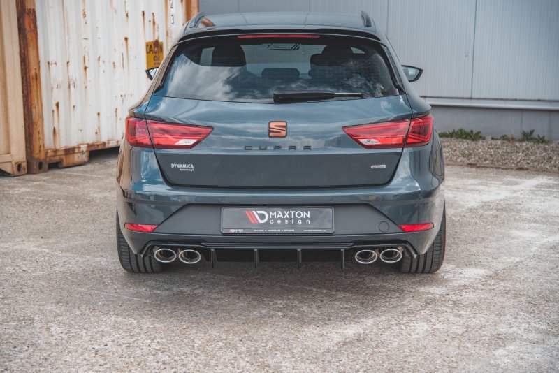 Maxton Diffusor Heck Ansatz V.3 für Seat Leon Cupra ST Mk3 FL SE-LE-3F-CU-ST-RS2G-OO_OO