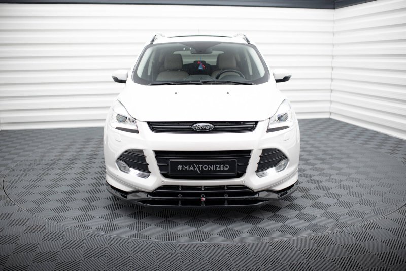 Maxton Front Ansatz Ford Kuga ST-Line Mk2 schwarz Hochglanz FO-KU-2-STLINE-FD1G+FD1R-G