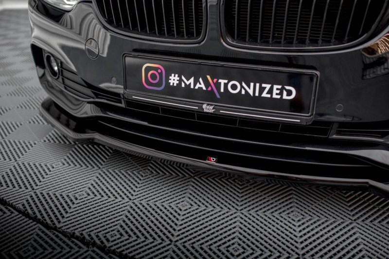 Maxton Front Ansatz V.1 für BMW 4er Gran Coupe F36 schwarz Hochglanz BM-4-F36-GC-FD1-G