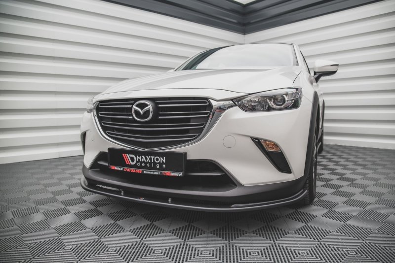 Preview: Maxton Front Ansatz V.1 für Mazda CX-3 schwarz Hochglanz MA-CX-3-1-FD1-G